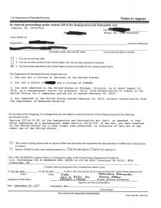 Referral of Cases and Issuance of Notices to Appear 