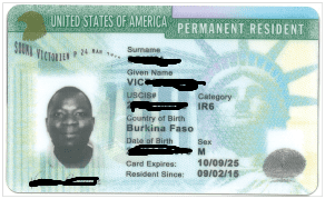 permanent resident card